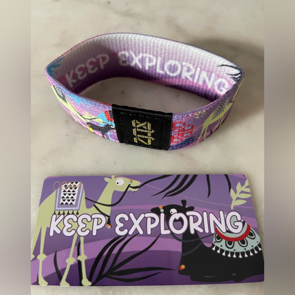 New - Zox Keep Exploring Size Medium Limited Edition Wristband Card 12$